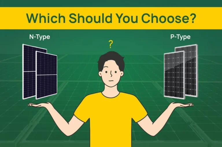 n type vs p type solar panels feature image