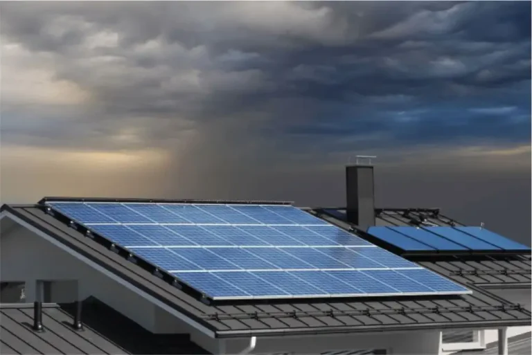 House with solar panels