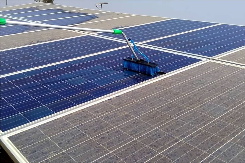 cleaning solar panels