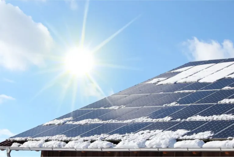 solar panel with bright sun